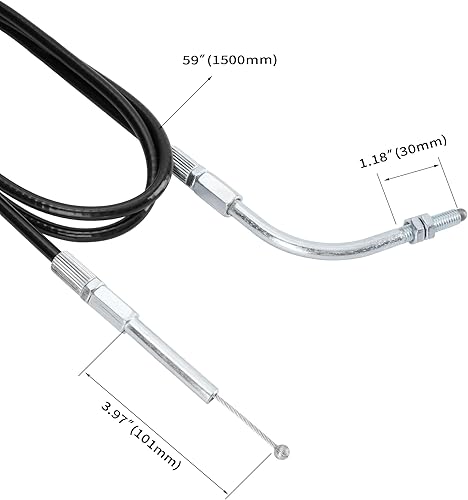 Miniatura 2 de Cable de cambio de marcha atrás compatible con Talon Maxxam 150 150cc Buggy 539-1000 Go Kart, repuesto para 6.000.040 539-1000 12.000.040 539-1000,