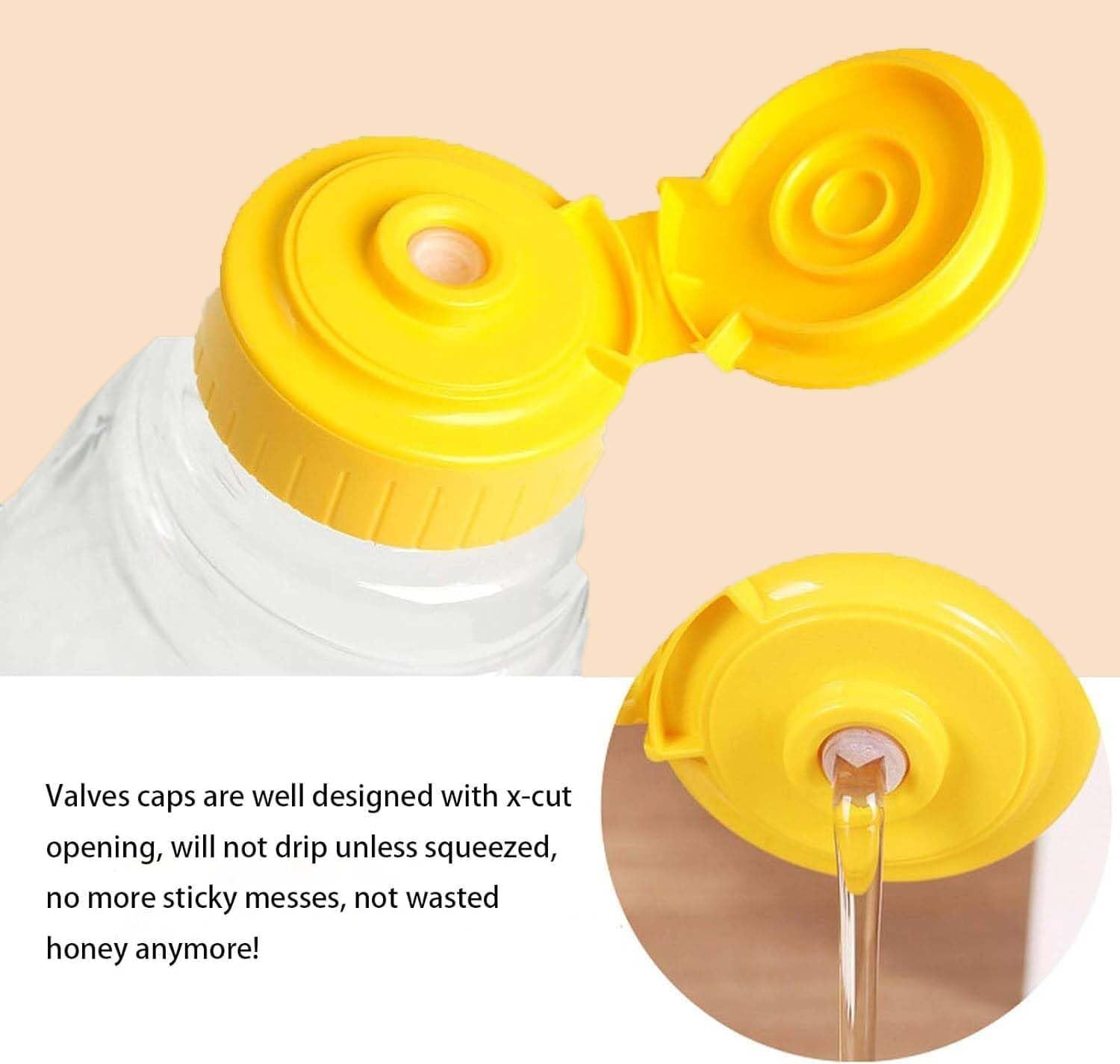 Bottiglia Squeeze Bottiglia da Spremere for Ketchup, Salsa for Insalata, Plastica Trasparente, Confezione da 5 Condimento Dispenser(360ml)