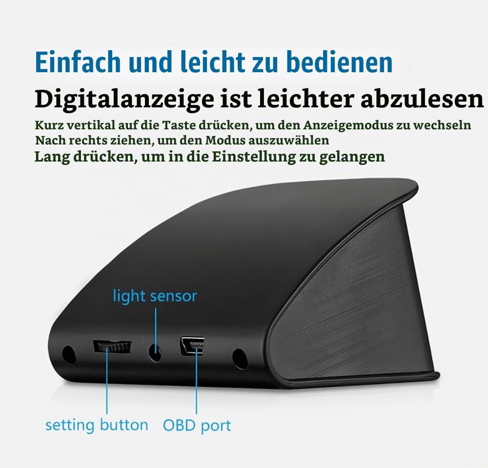 P10 PRO Auto OBD2 Head Up Display Digital Geschwindigkeitsmesser an Bord Computer Übergeschwindigkeitslarm Motor Fehlercode Elektronisches Zubehör