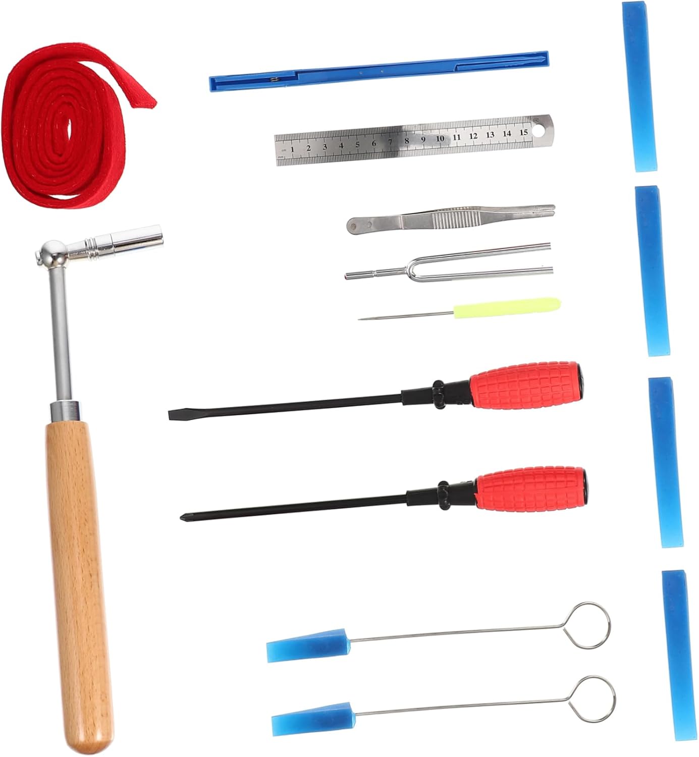 Abaodam 1set Piano Tuning Tools Practical Piano Mutes and Accessories for Accurate and Musicians Ergonomic Design for Comfort and Durability