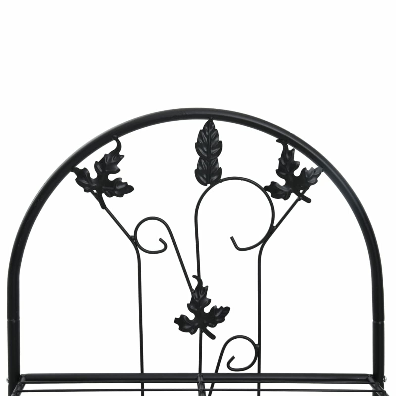 GuyAna Estante para macetas 3 Niveles Hierro Negro 52x28x128 cm Niveles Flores Planta Exterior Estantería Escalera Aire Libre Terraza Balcón
