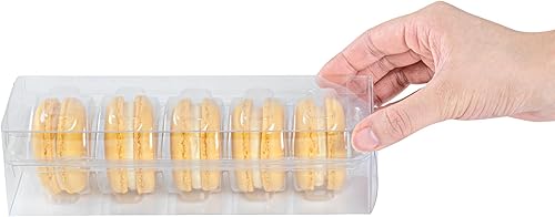 Miniatura 12 de Restaurantware - Sweet Vision - Contenedores de macarrones de 7.5 x 2.6 x 2 pulgadas, 100 cajas de macarrones resistentes - Se adapta a 5