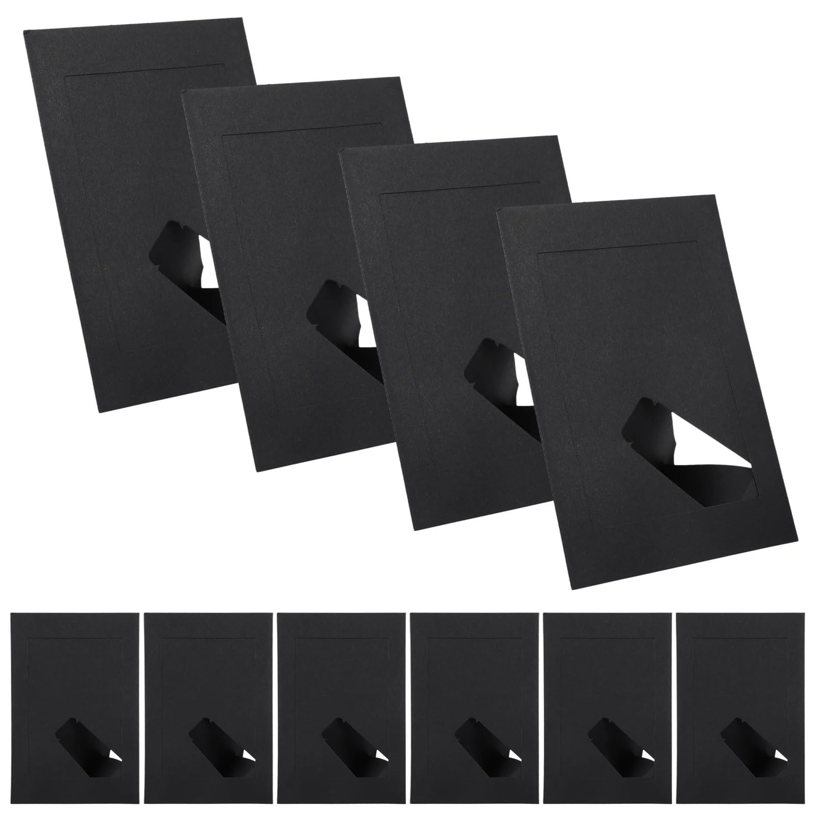 Gwyzax Cardboard Photo Frames 20pcs Picture Frame Photo Frame Kraft Paper 7 Inch Vintage Home Decor Cardboard Picture Frames Rustic Display Tabletop