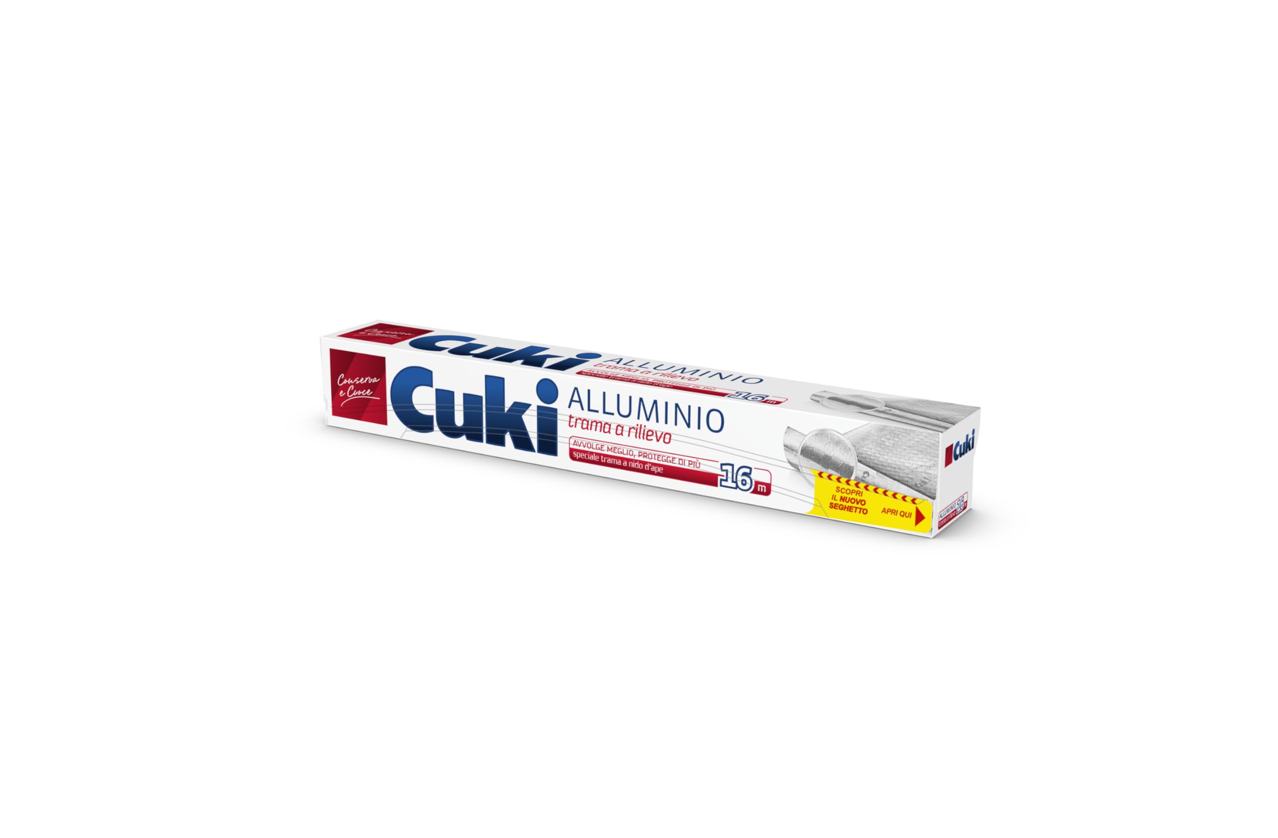 Cuki Alluminio Trama a Rilievo a nido d'ape 16m