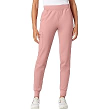 JAANUU Rubi Women's Scrub Jogger   Slim Fit 6-Pocket UltraSOFT 4-Way Stretch Knit Moisture-Wicking Medical Scrub Jogger Pants