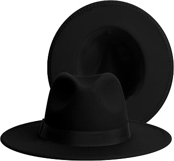 Womens & Mens Fedora Hats, Wide Brim Fedora Hats for Women Men