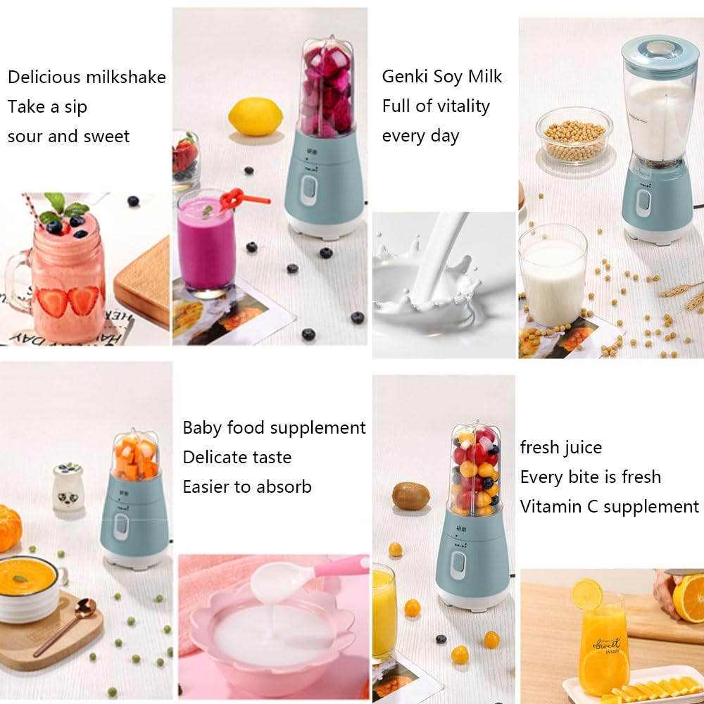 Frullatore Smoothie Maker Power Grinder 2 Velocità Smoothie Blender Con Lame In Acciaio Inossidabile Tritatutto Ice Crusher Con Alta Velocità Di 32.000 Giri/min Contenitore Tritan Senza BPA 250W ( Siz