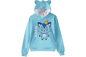 ItsFunneh Krew District Hoodie: The Epitome of Anime-Print Cuteness