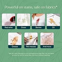 Vista 3 de Puracy Quitamanchas, limpiador natural de manchas para viajes y lavandería para ropa, artículos esenciales para bebés, manchas de niños, limpiador