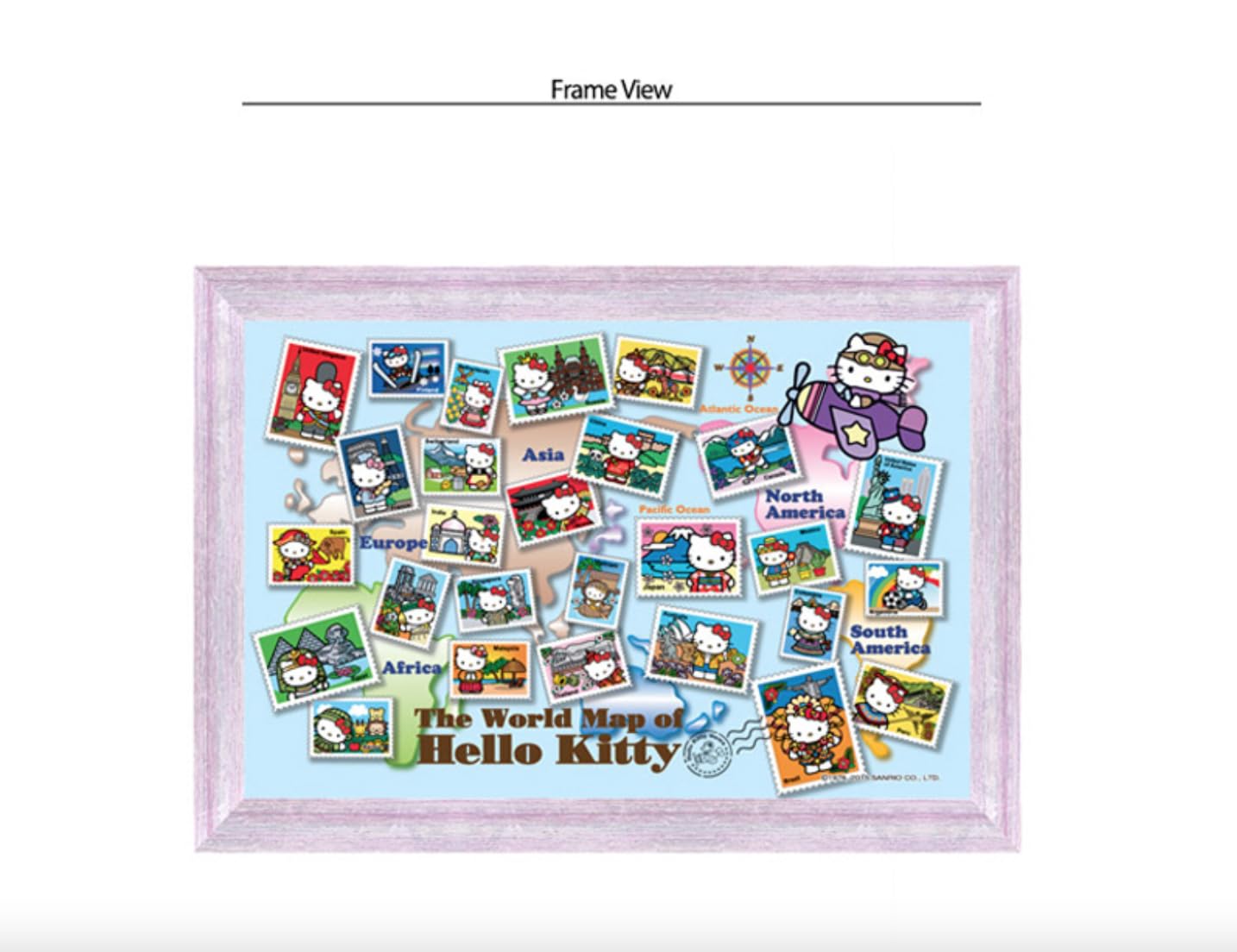 Amazon.com: Kitty's Around The World in 1000 Pieces Jigsaw Puzzle