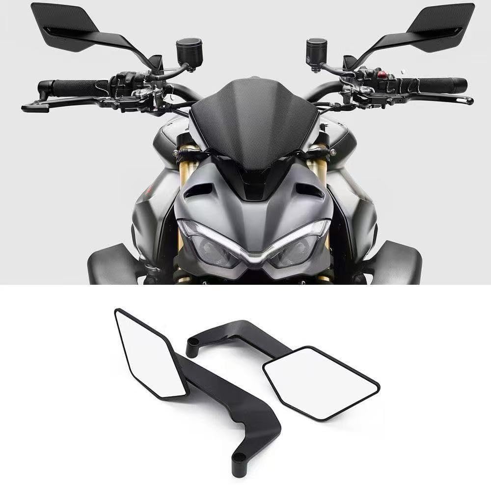 Retroviseur Moto pour Aprilia Tuono 660 2020-2024, Rétroviseur de Moto Rotatif, Tourner Réglable Winglet Kit Miroirs, Rétroviseur Latéral Moto Accessoires