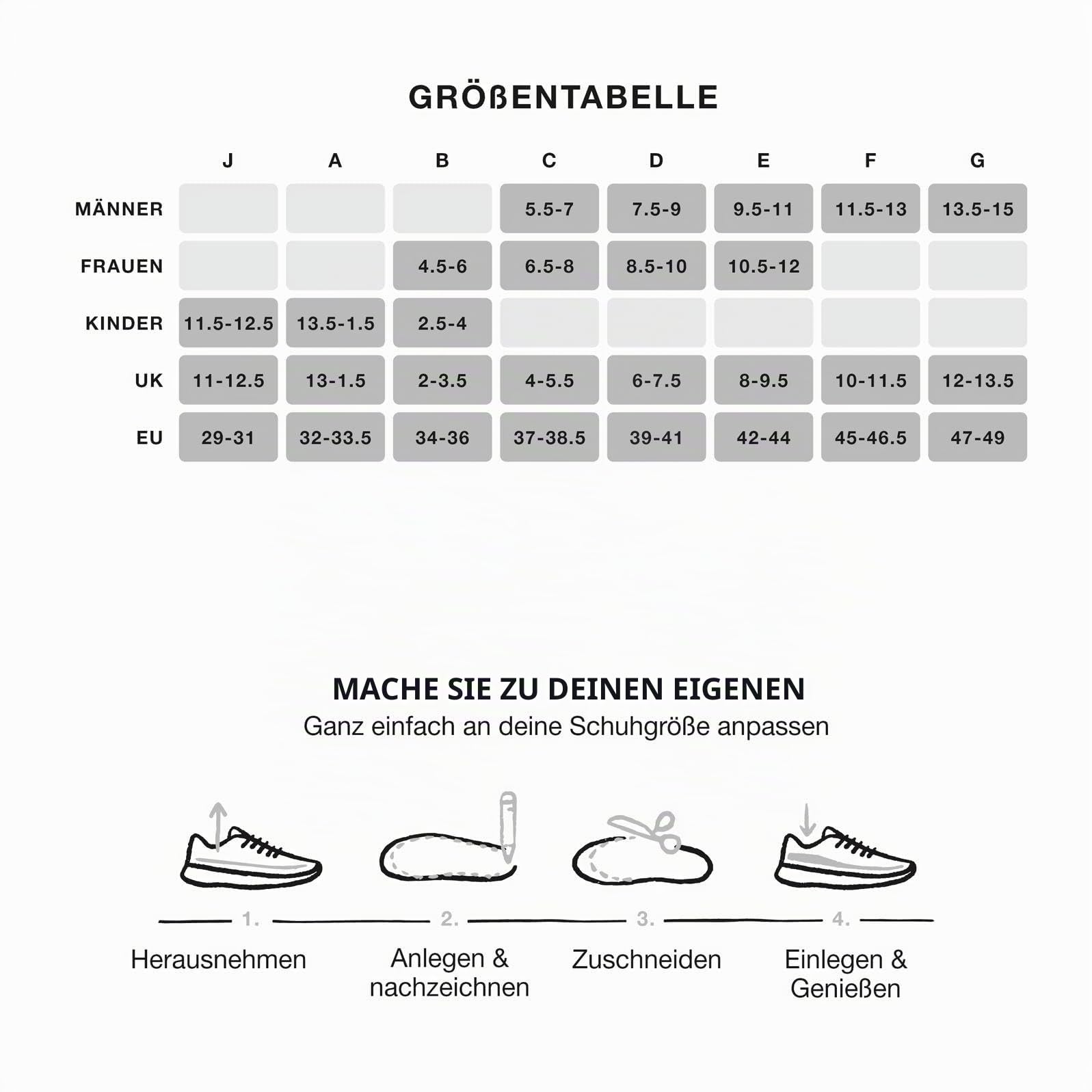 Superfeet - Allzweck-Stützeinlagen mit niedrigem Fußgewölbe - Trim-To-Fit Ortheseneinlagen für dünne, enge Schuhe - EU 45 – 46.5