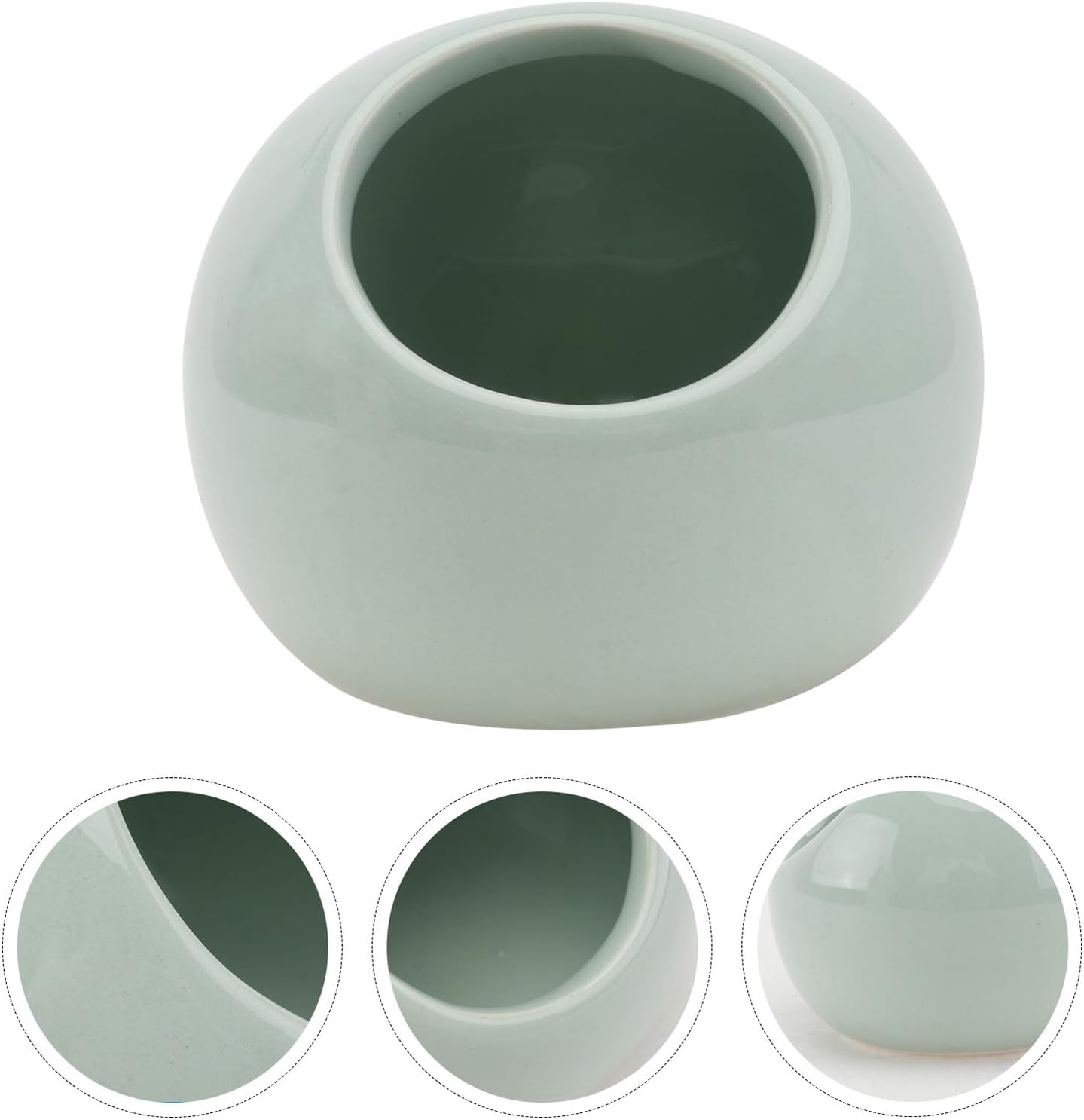 VALICLUD Ceramic Hamster Cooling Bed Summer Nest Practical Pet Supply Green Space Capsule for Small Animals Cooling and Sleeping