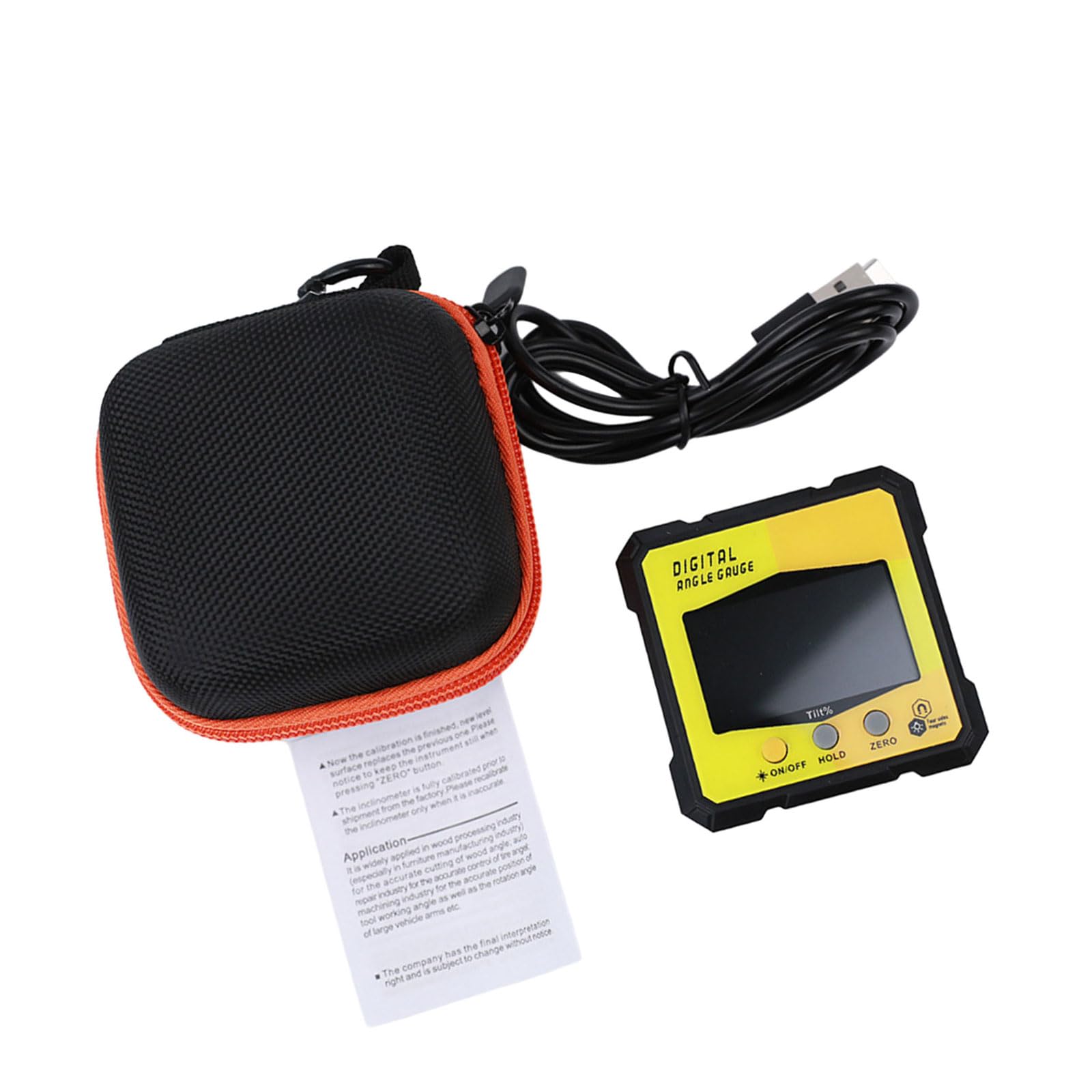 Maxtonser Professional Digital Angled Box Holder Nylon Case with Handle for Constructions and Surveying