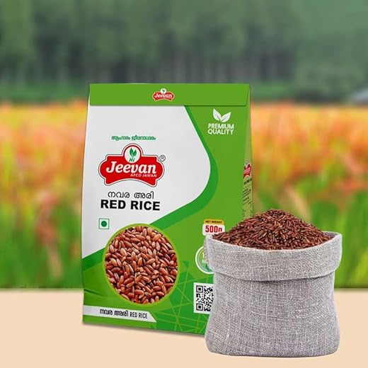 JEEVAN Navara Red Rice - Fiber-Rich 500g