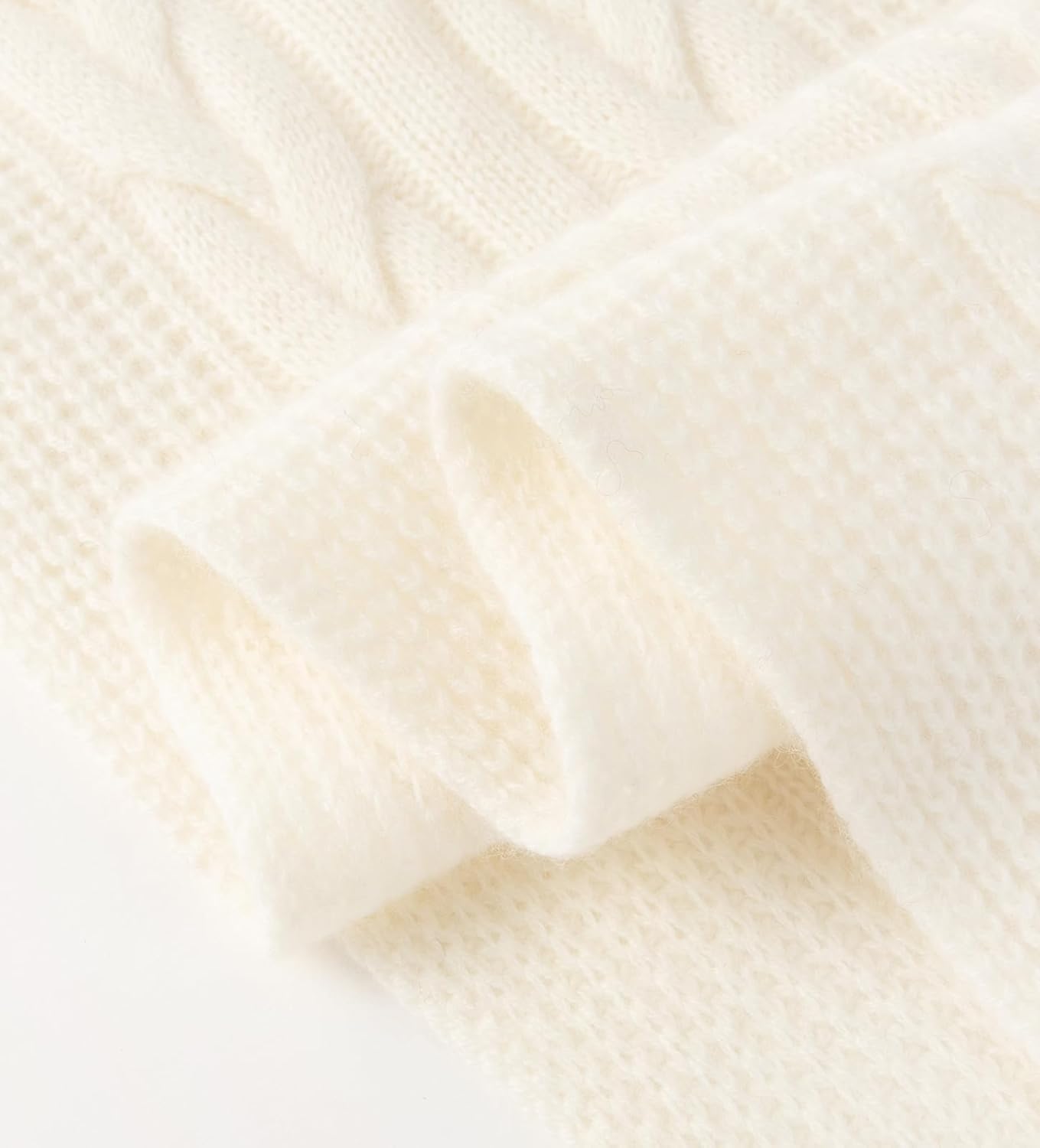 Villand Women's 3 Piece 100% Pure Cashmere Scarf Hat & Gloves Set, Cable Knitted Winter Set with Gift Box - Image 5