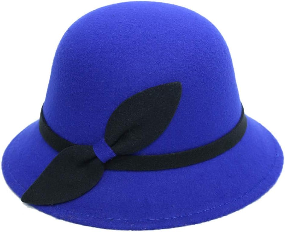 Bowler Hats for Women Bowknot Wide Brim Fedora Church Hat Vintage Elegant Hats for Wedding Party Festival