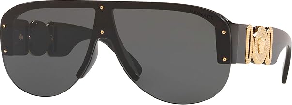 Versace Man Sunglasses Black Frame, Dark Grey Lenses, 0MM