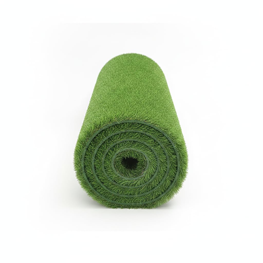 Tapis extérieur gazon synthétique dalle pelouse artificielle 100x100 cm revêtement ignifuge sol