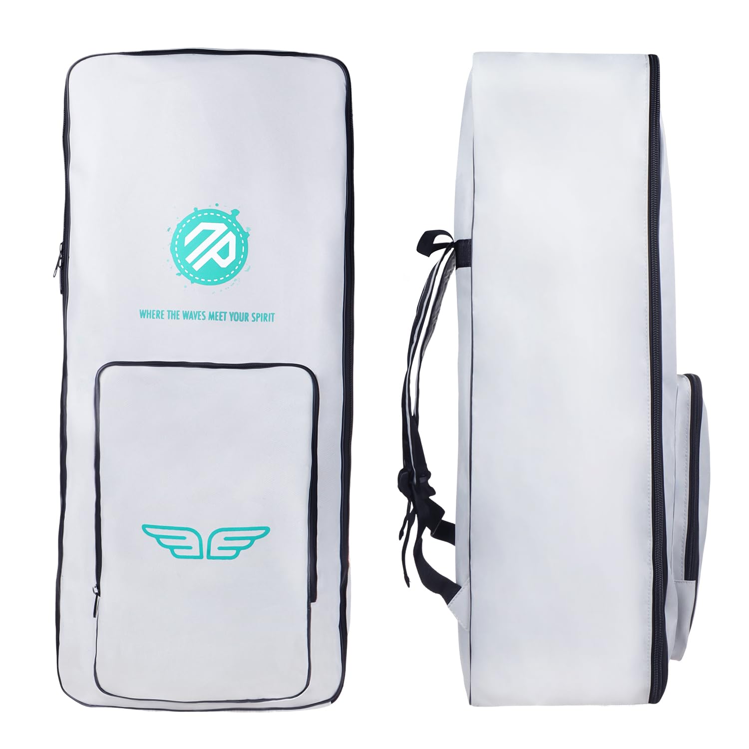 niphean Mochila Paddle Surf con Correas Anchas, Capacidad Extra Grande 100L, Bolsa Hinchable para Tabla de Surf con Soporte Ergonómico para Transporte Cómodo
