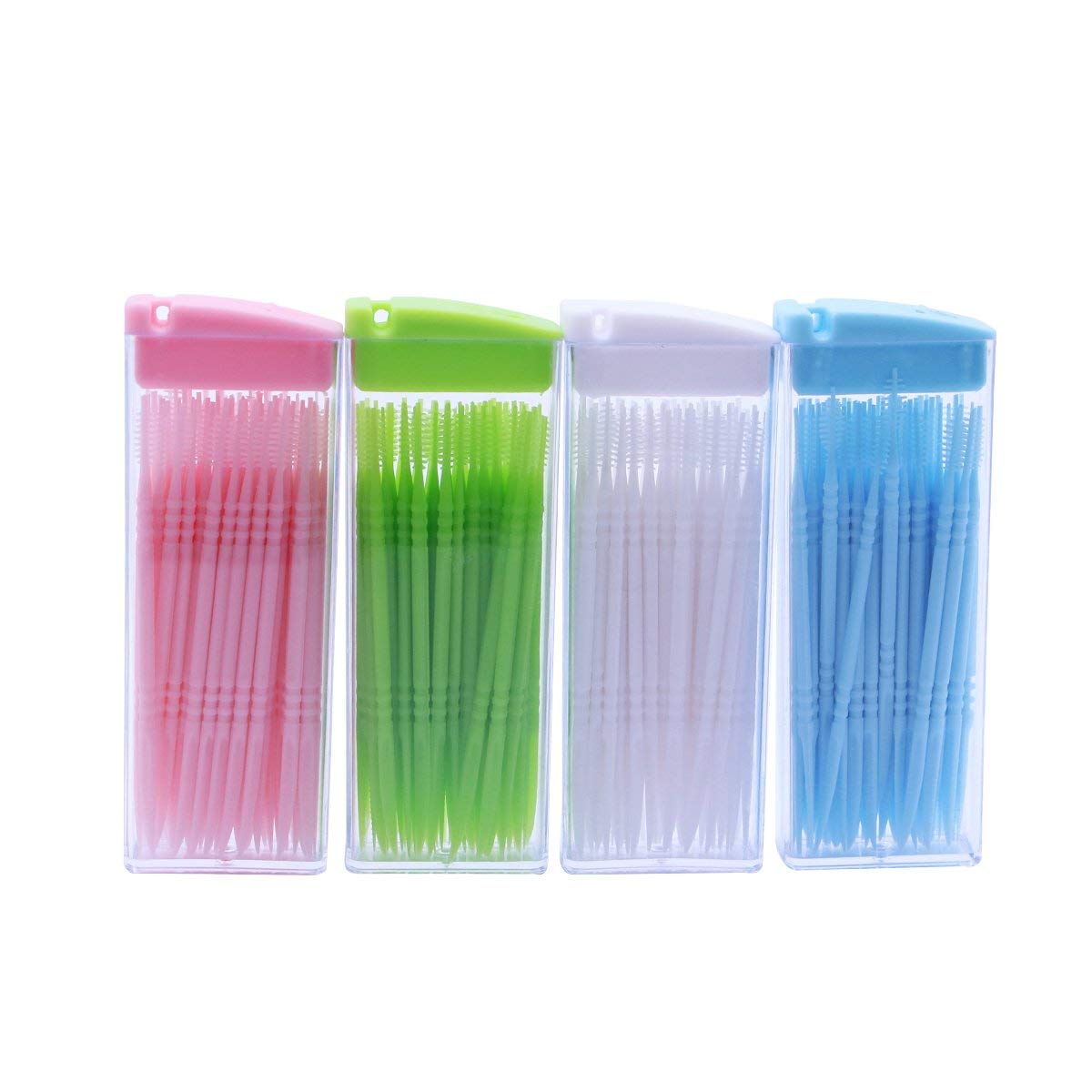 200pcs Interdental Brushes Brush Teeth Stick Interdental Toothpick Double Head Dental Floss Teeth Cleaning Dental Oral Care Tool