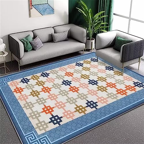 Tapis de salon géométrique rectangulaire gris petit format 40x60 - 2
