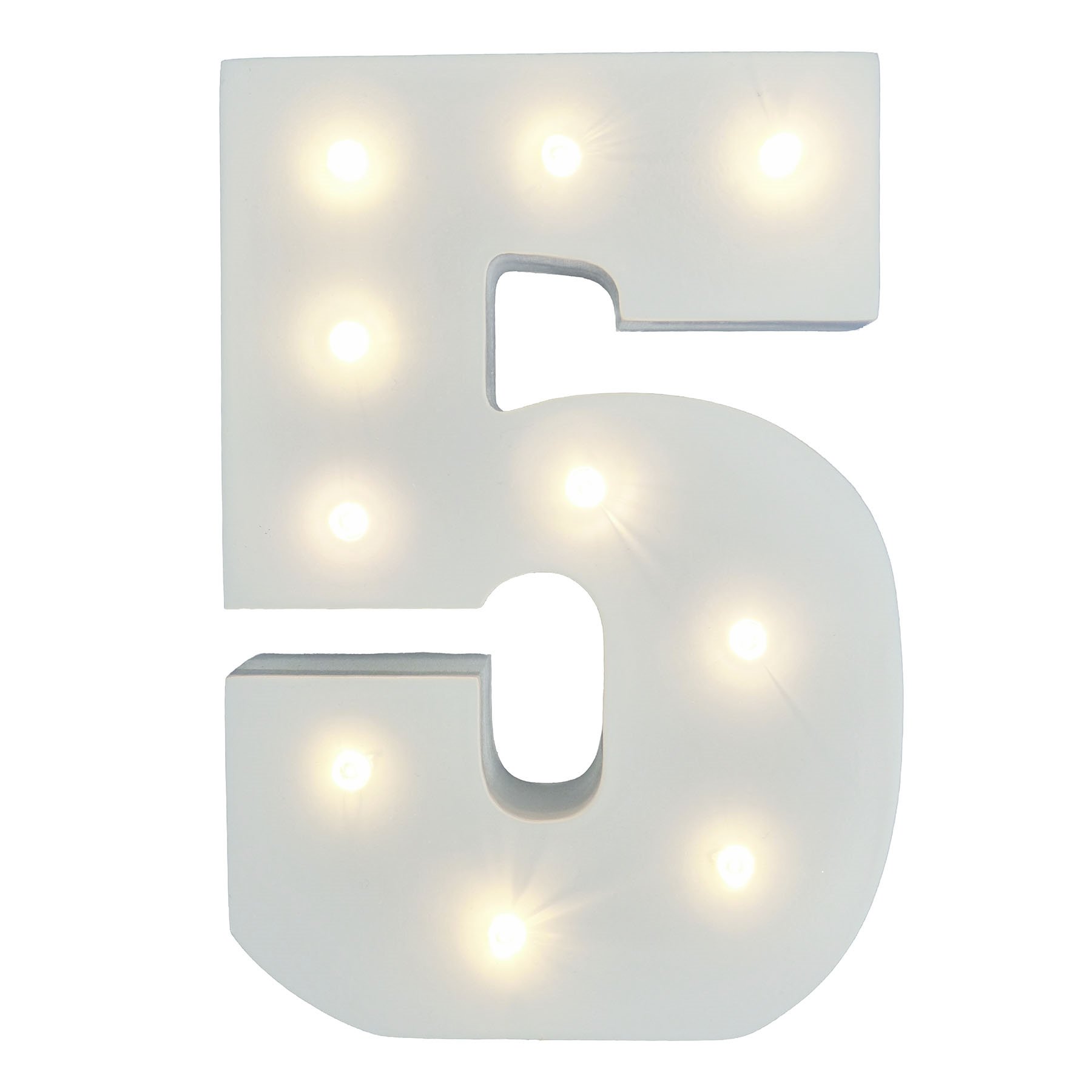 Your Name in Lights - White Wooden Light Up Number Wedding Baby Standing or Wall Mounted Decoration (5)-image-32