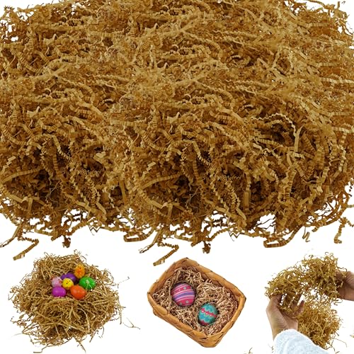 400 g di carta velina sminuzzata per scatole regalo, riempitivi per cestini pasquali confezioni regalo, carta sminuzzata per cesti di erba artificiale, forniture primaverili fai da te e artigianato