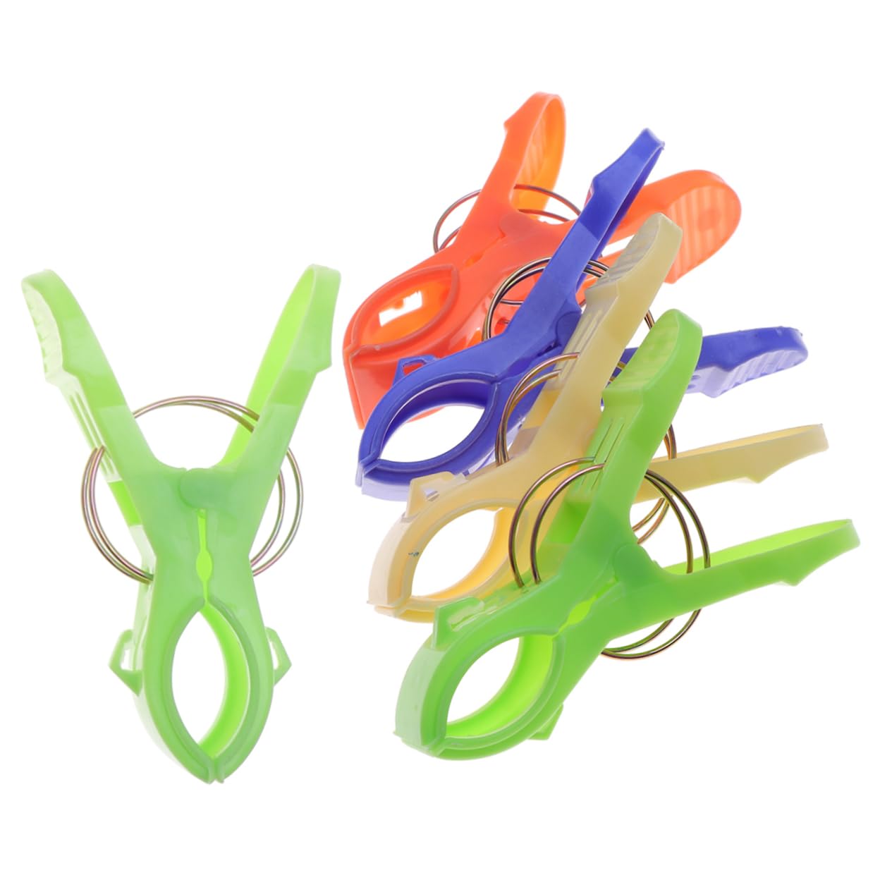 EXCEART 15pezzi Clip Asciugamano Plastica Da Mollette Per Asciugamani Indumenti e Piumoni Sicure e Resistenti Al Vento Colore Casuale