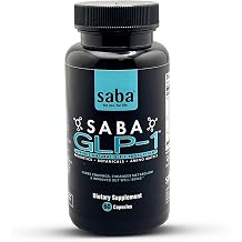 Saba GLP-1TM Support Supplement Natural Appetite Control & Cravings Support with Akkermansia Probiotic + Berberine Synbiotic | Gut Health & Metabolism Support | Non-Stimulant | 30 Serving