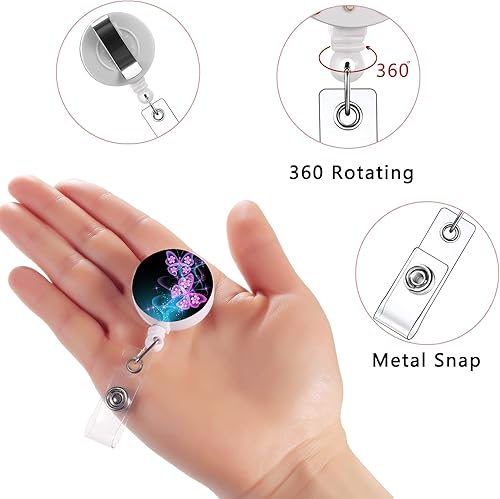 Vista 63 de 15 carretes retráctiles para insignias, soporte para tarjetas de identificación, clip retráctil, accesorios de carrete de insignia de enfermera