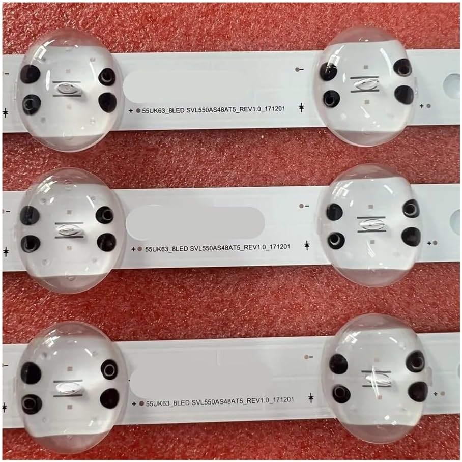 for Model 55UK6200PSA 55UK6200PDA 55UK6450PLC 55UK6360PSF 55UK6200PUE 55UM7100PLB 55UM7100PSA Compatible with 3PCS Strips