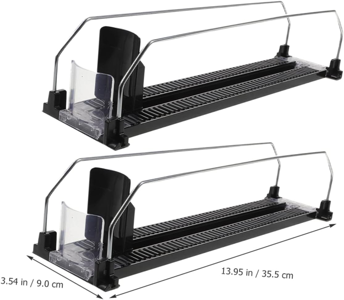 Cabilock 2pcs Plastic Drink Dispenser Stand Roller Beverage Propeller for Fridge