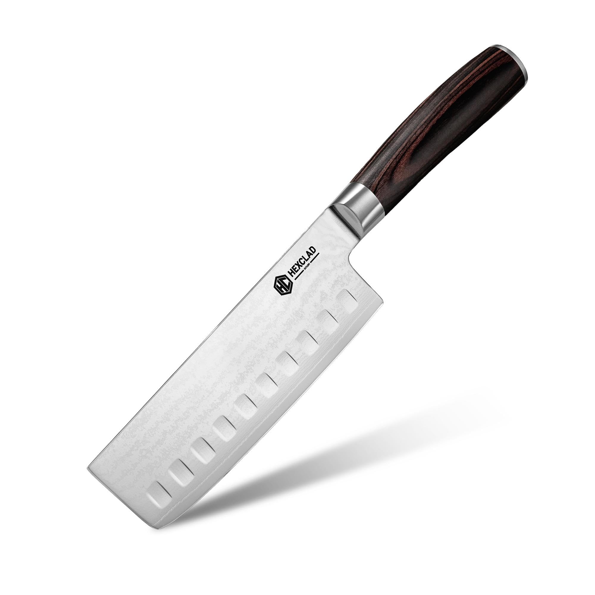 HexClad 8" Japanese Damascus Stainless Steel Chef Knife, Full Tang Handle — Amazon image 15