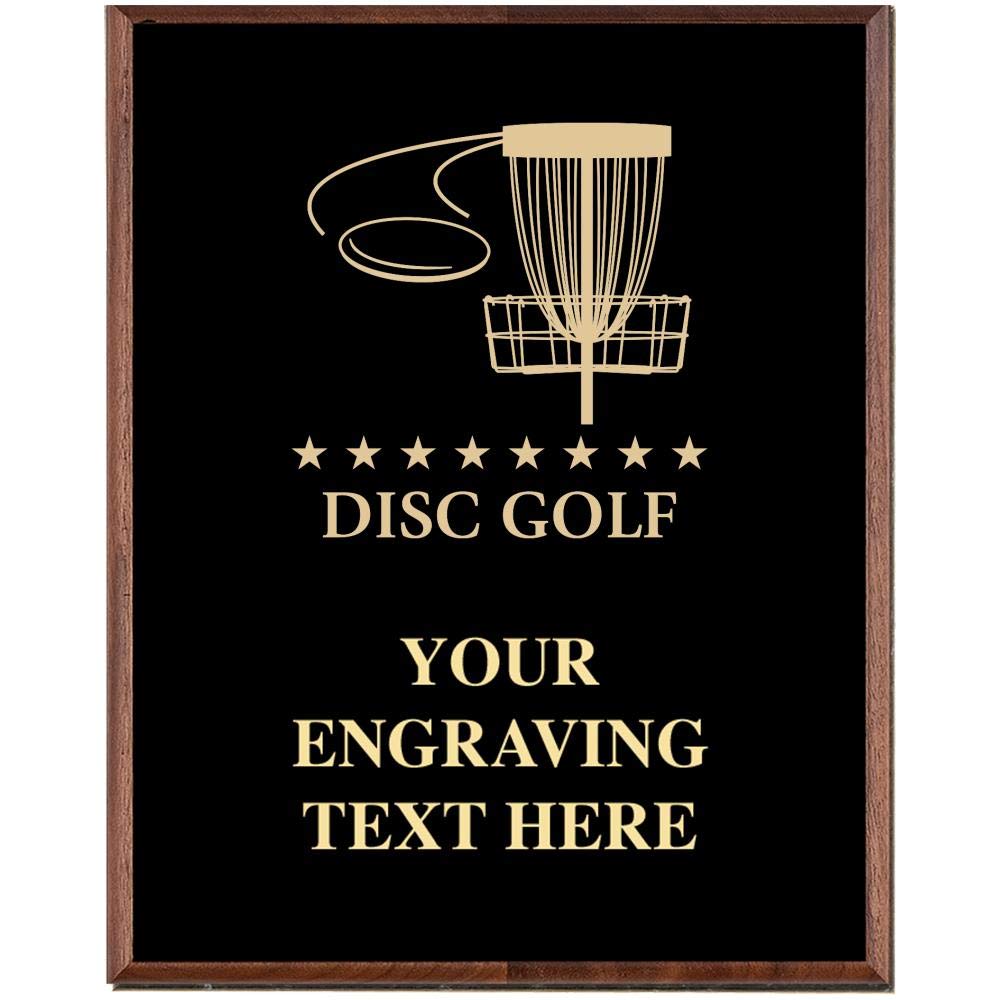 Crown Awards Disc Golf Plaques, Custom Engraved Disc Golf Trophy Plaque Award, Great Customizable Disc Golf Gift Prime