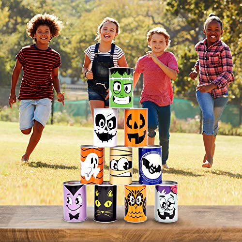 Image of JOYIN 13 Pcs Halloween Carnival Can Bean Bag Toss Games for Kids & Adults Trick or Treat Decoration, Home Decor Party Favors Supplies, Homeschooling Backyard Game