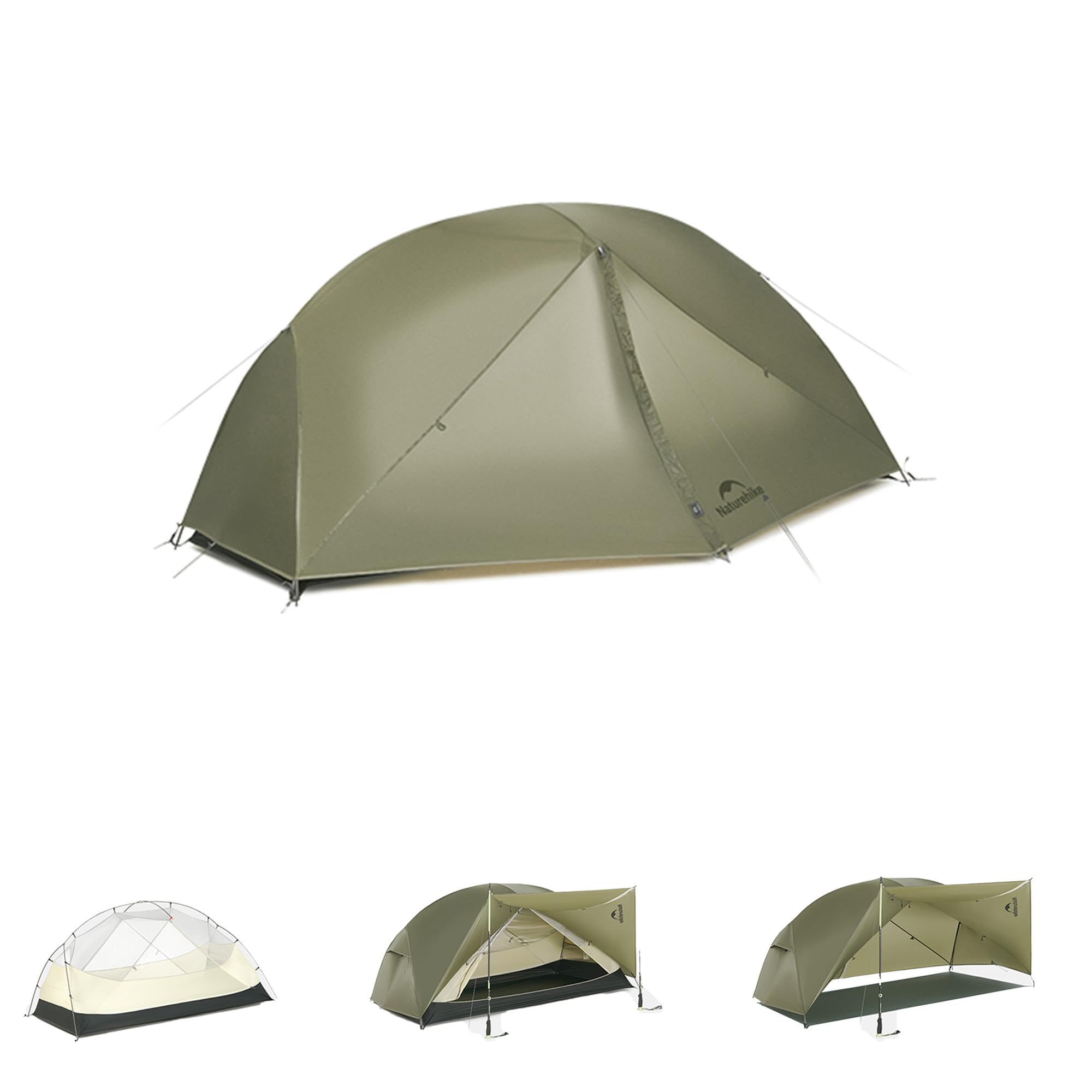 Amazon.co.jp: Naturehike Mongar PRO テント 1.42kg軽量 1～3人用