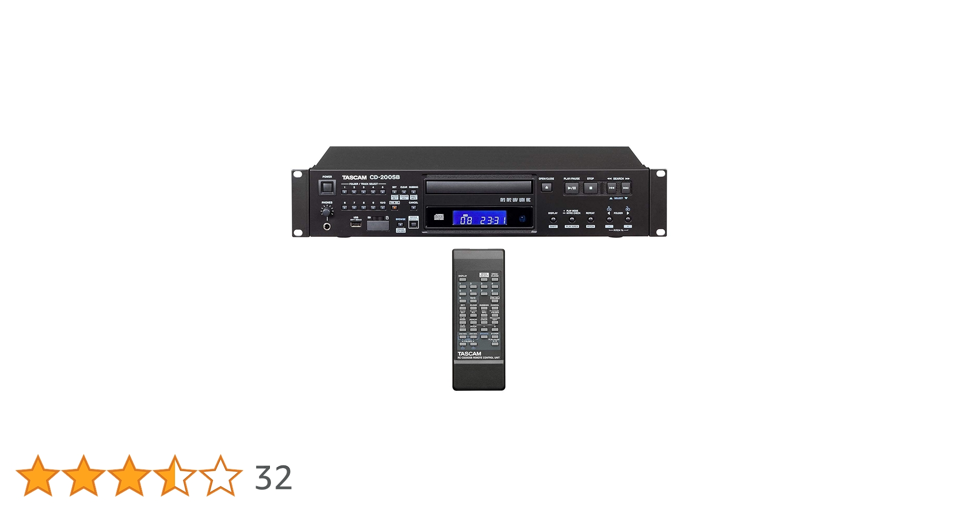 TASCAM CDプレーヤー SDカード/USBメモリー対応 CD-200SB CD-200SB | SD/SDHCカード、USBメモリー対応 業務用CDプレーヤー