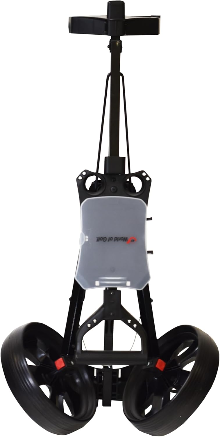 Jef World Of Golf Deluxe Steel Golf Cart, Black