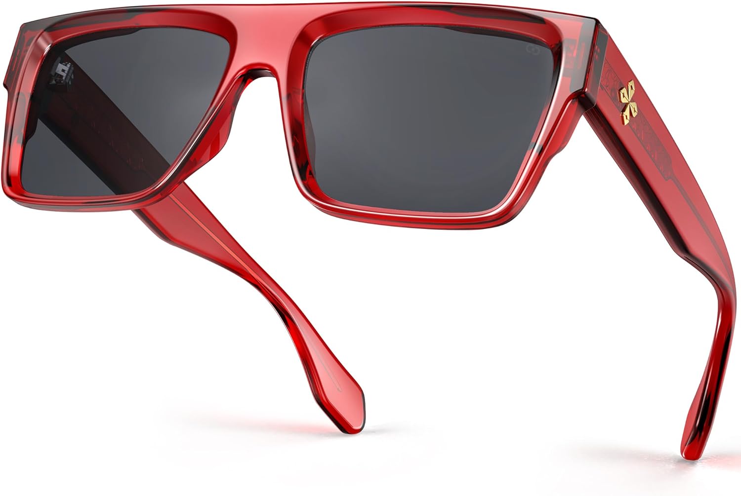 VISOONE Oversized Square Flat Top Sunglasses Women Men Retro Trendy Fashion Accessories UV400 Protection Shades Alba