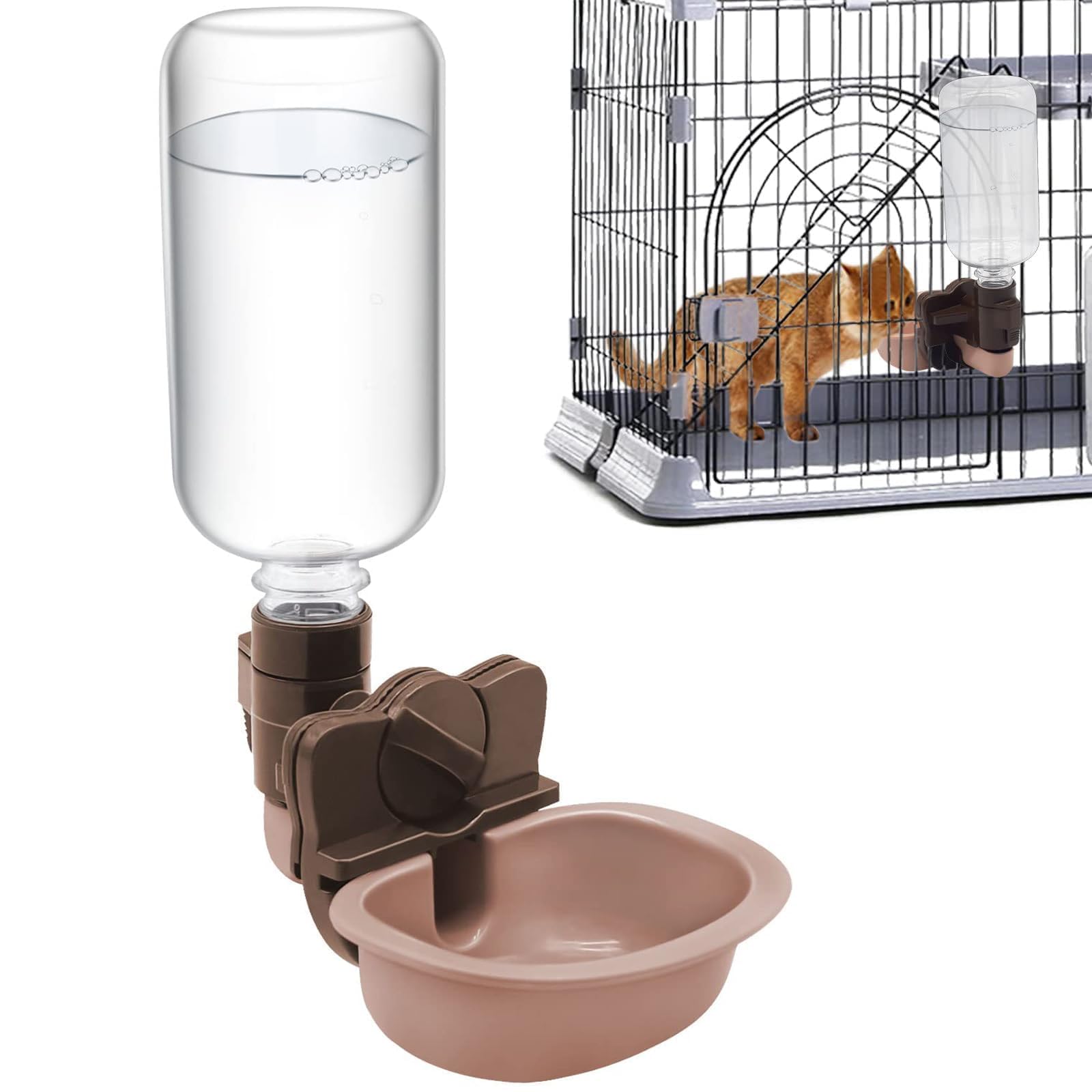Amazon | Eastbury ペット給水器 犬 猫 ケージ 取付型 水飲み 給水器