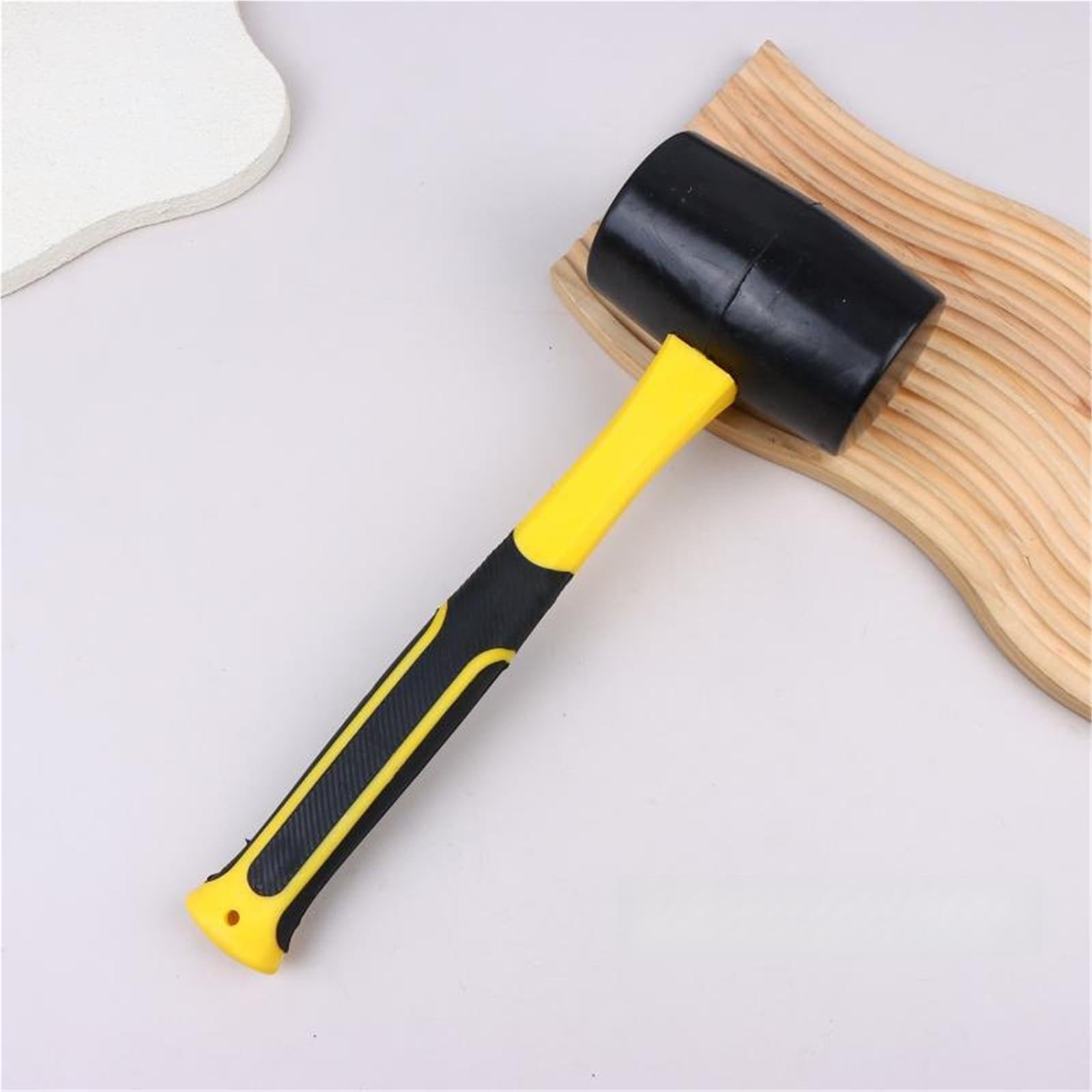 Xctdsvah A4 Rubber Mallet Black Rubber Hammer