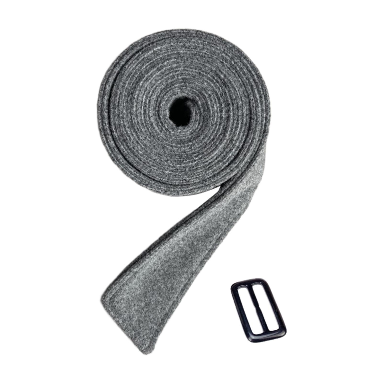 Women Woolen Overcoat Waist Belt Replacement Belt for Street Shopping Travel Gray-image-12