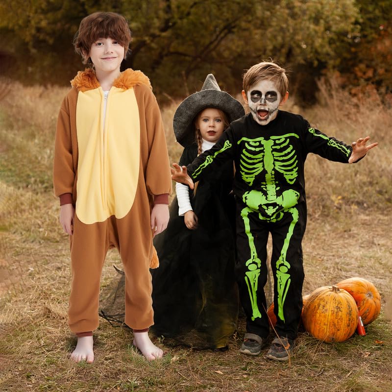 Pyjama avec Queue, Grenouillère Animale, Combinaison, Peignoir, Déguisement Cosplay, Halloween Carnaval Fête