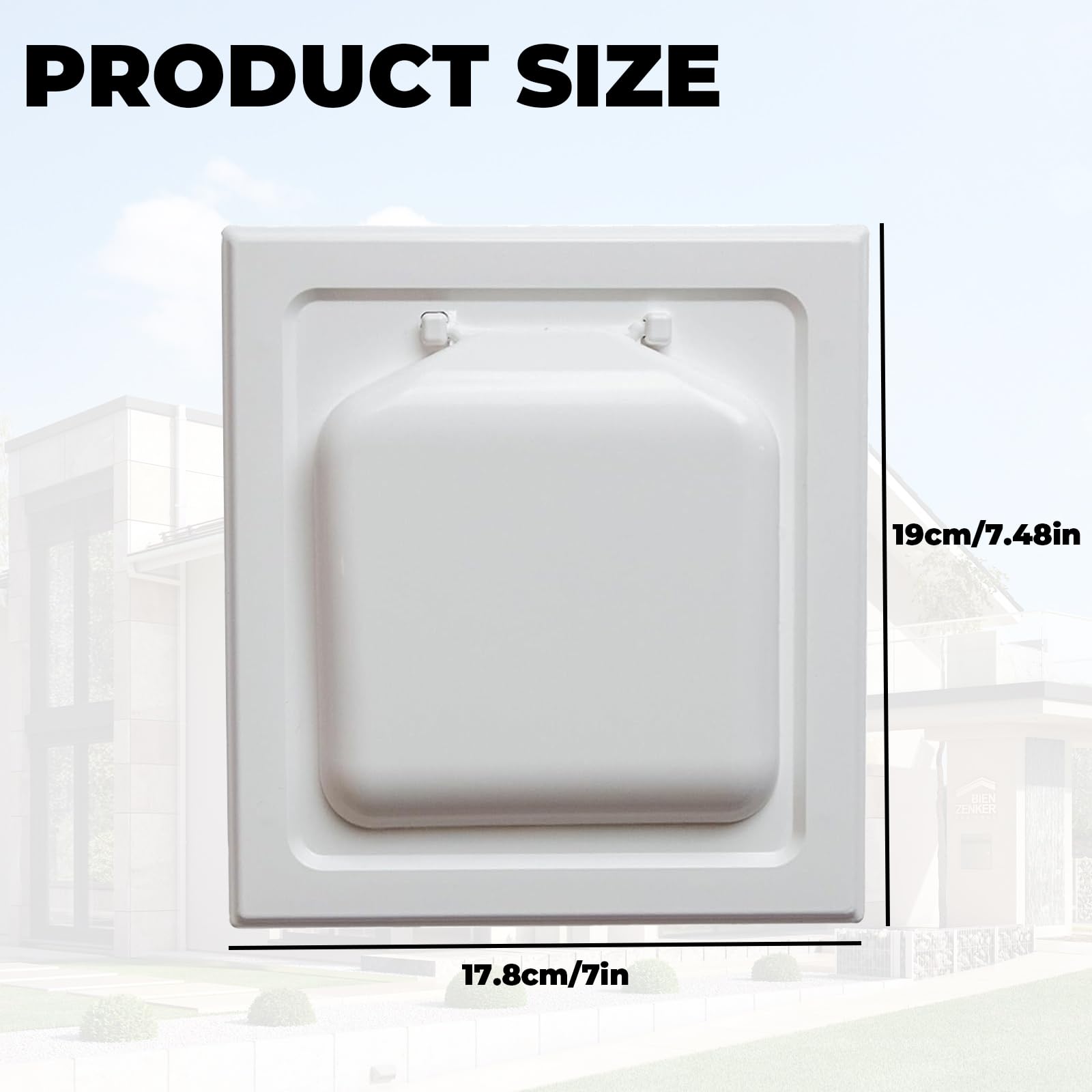 1Pc Practical Air Vent Grille Cover Keep Air Circulation Wall Duct Ventilation Grill Practical Louvred Wall Vent for Exhaust Cap - Image 2