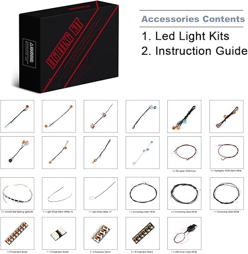 Miniatura 2 de BrickBling Kit de luces LED para Lego Ninjago City Markets, iluminación creativa compatible con Lego 71799-Sin modelo, solo luces