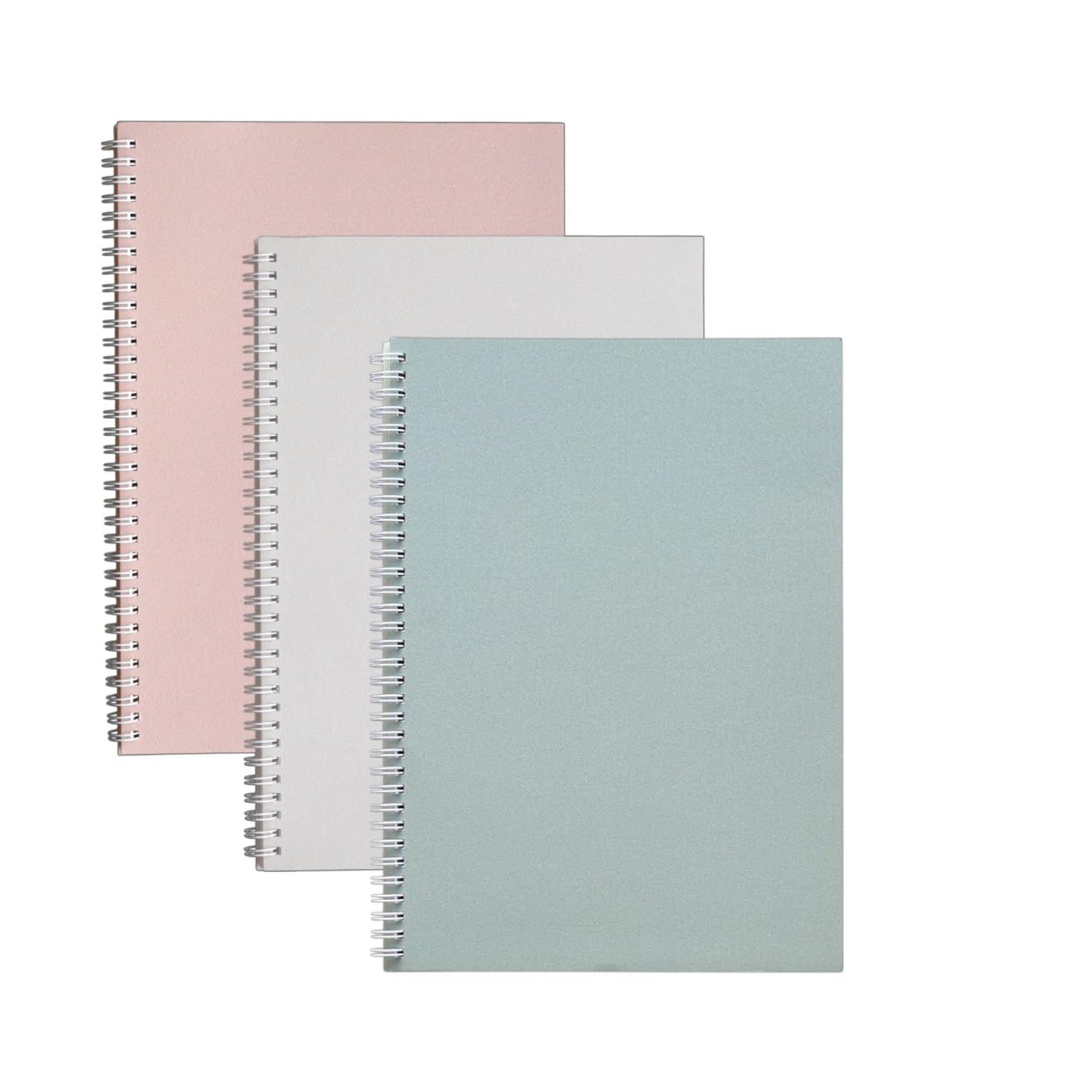 INNAXA® College Ruled A4 Spiral Notebook | 3 Pastel Color Lite-Pink, Green, White -100 GSM Paper | Premium Ruled Lined Journal Set for Office, College, and Professional Note-Taking (Pack of -3)-image-33
