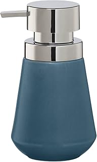 Sealskin 362330224 Seifenspender Conical, Porzellan, Farbe: Blau, 16.5 x 10 x 10 cm
