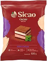 Cacau Em Pó Alcalino 100% 500g Sicao