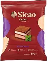 Cacau Em Pó Alcalino 100% 500g Sicao